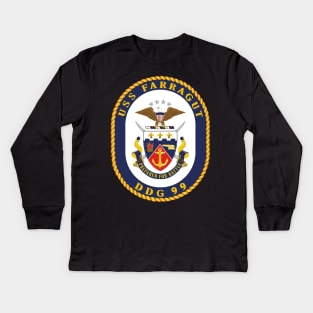 USS Farragut  (DDG - 99) wo Txt Kids Long Sleeve T-Shirt